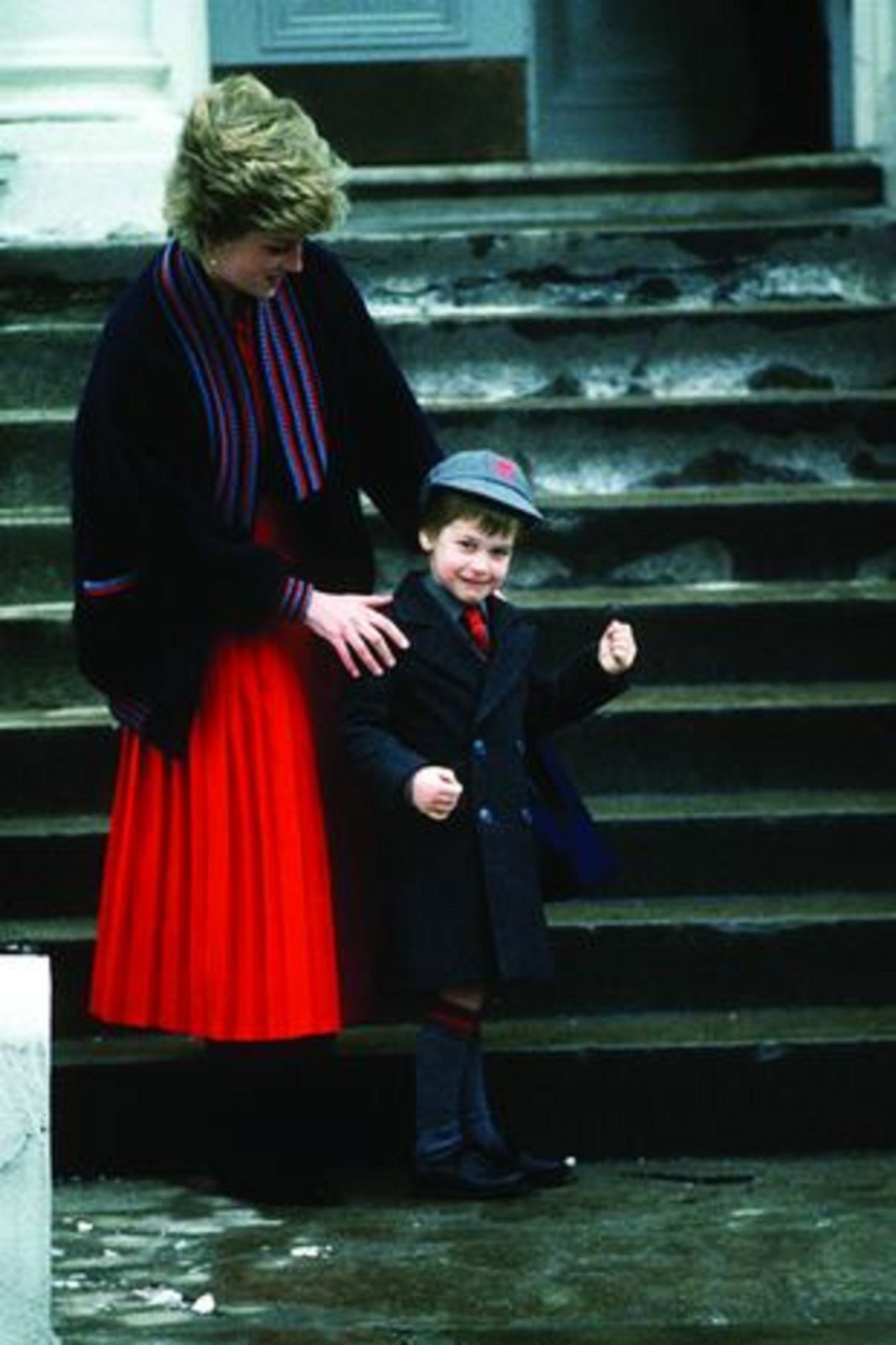 Pangeran William dan ibunya Putri Diana./ 
