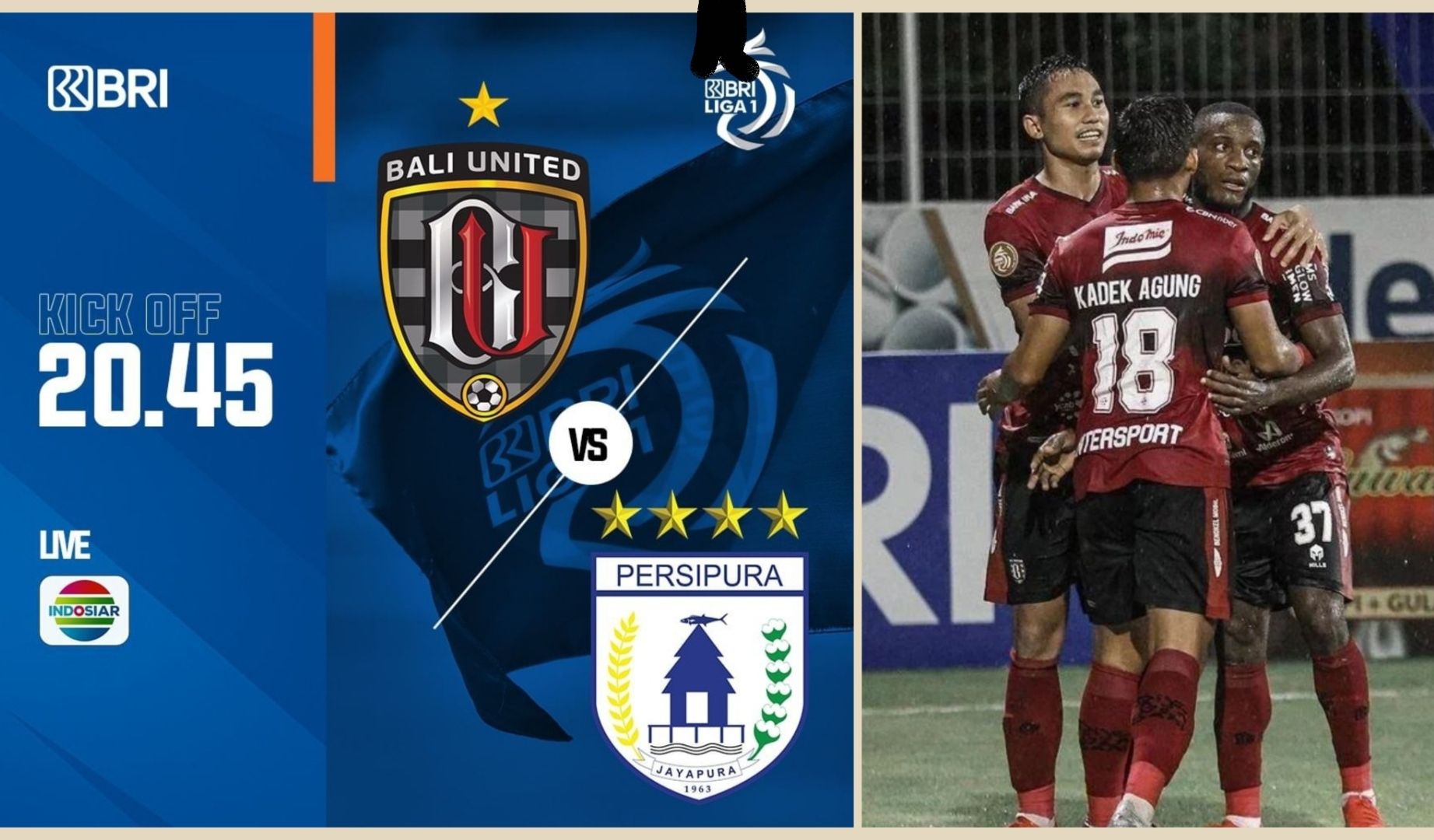 LINK LIVE STREAMING Bali United vs Persipura BRI Liga 1 Malam ini di Indosiar, 24 Februari 2022 