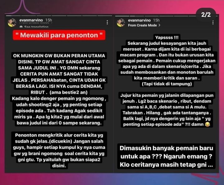 Evan Marvino Kritik Sinetron Putri untuk Pangeran, Ngaku Jenuh Sebut Alur Cerita Tidak Jelas dan Monoton