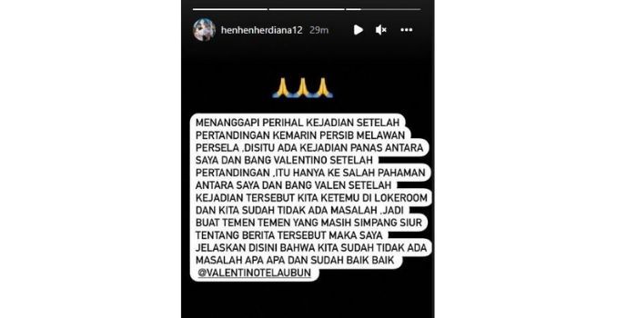 Klarifikasi Henhen Herdiana terkait insiden panas usai pertandingan Persib Bandung vs Persela Lamongan.