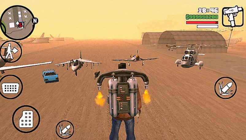 Ilustrasi Gameplay Game GTA San Andreas.