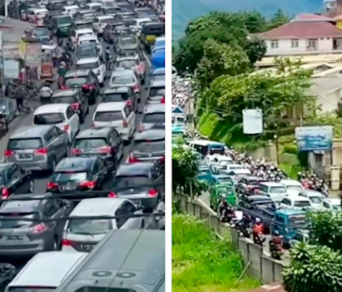 Penampakan 'Horor' Kemacetan Jalur Puncak, Pengendara Sebut 24 Jam Tak Bergerak