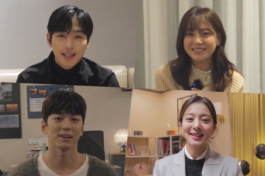 Empat pemeran utama drama Korea A Business Porposal yakni Ahn Hyo Seop, Kim Se Jeong, Kim Min Kyu, dan Seol In Ah