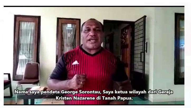 Ketua Wilayah Gereja Kriste Nazarene di Tanah Papua, Pdt. George Sorontouw, M.Th.