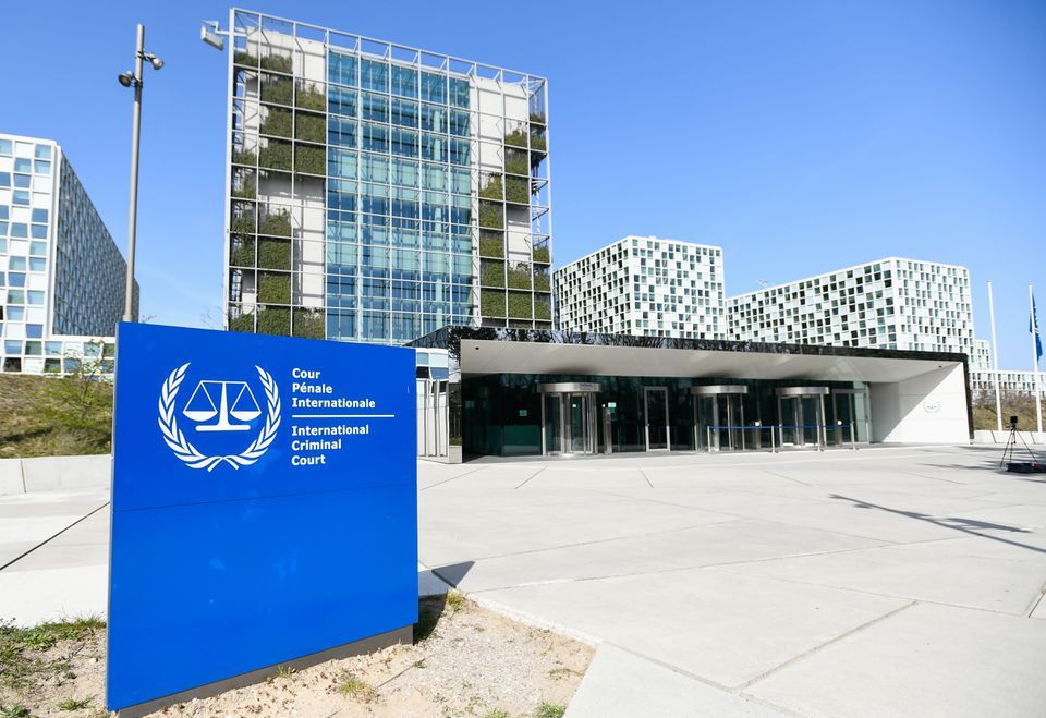 Gedung Mahkamah Pidana Internasional (ICC) di Den Haag, Belanda, 31 Maret 2021.Mahkamah Pidana Internasional (ICC) telah mengeluarkan surat penangkapan terhadap presiden Rusia Vladimir Putin/ANTARA/Reuters/Piroschka van de Wouw/as