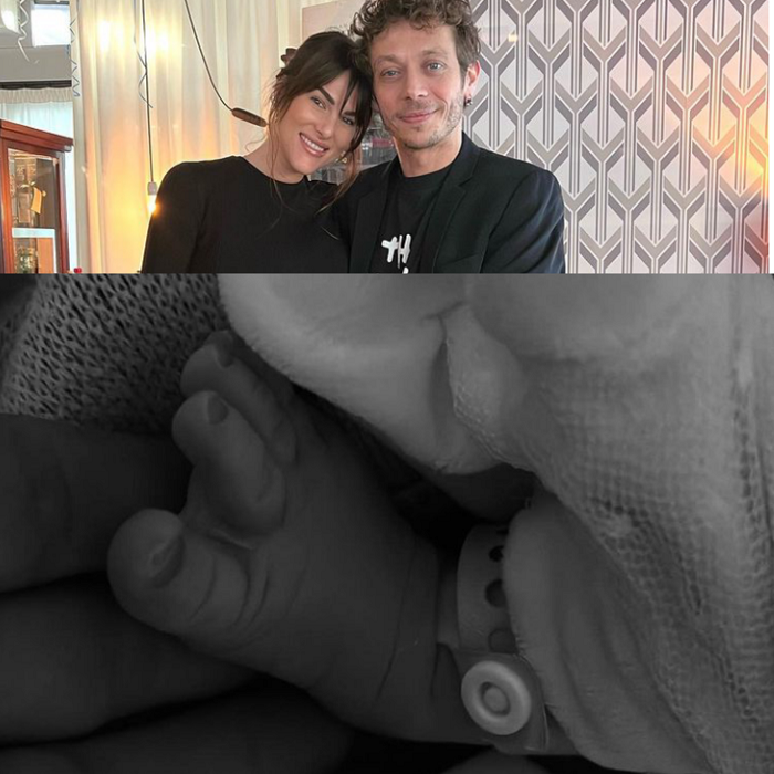 Resmi jadi Seorang Ayah, Kekasih Valentino Rossi Melahirkan Bayi Perempuan Bernama Giulietta Rossi.*/kolase foto instagram/@valeyellow46