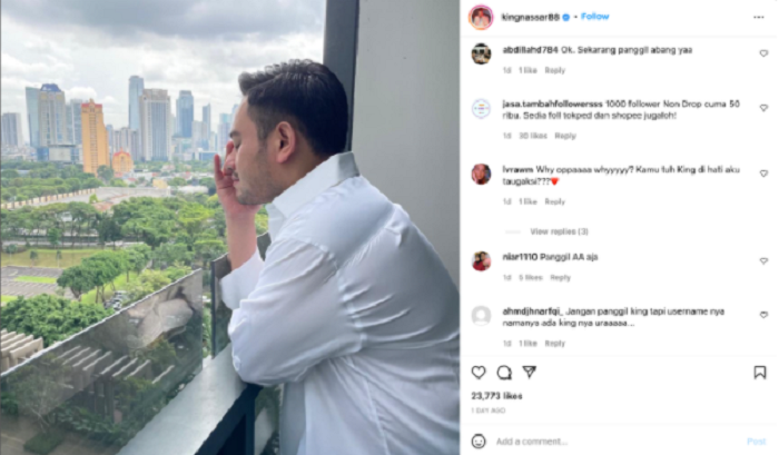 Nassar bikin penasaran netizen karena tidak mau dipanggil King. Ia mengutarakan hal ini di akun instagram pribadinya.