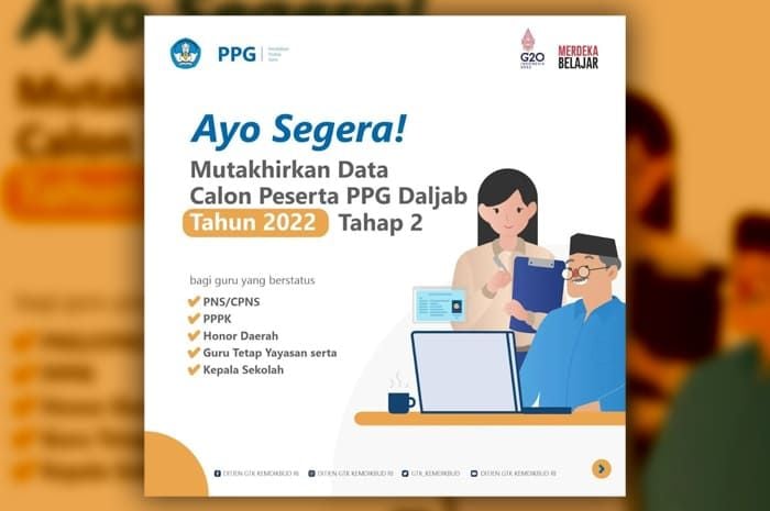 Cara Perbarui Data Calon Peserta PPG Kemendikbud 2022 Dalam Jabatan ...