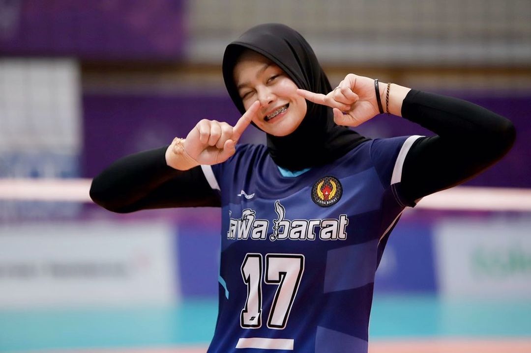 Wilda Siti Nurfadilah, pemain Timnas Voli Putri andalan Bandung BJB Tandamata yang langganan juara Prooliga 2022.