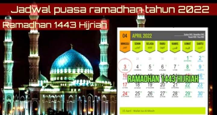 Bulan ramadhan 2022 jatuh pada tanggal