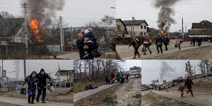 Krisis Ukraina: Suasana Mencengangkan Para Warga Sipil saat Artileri Rusia Meledakkan Serangan/REUTERS