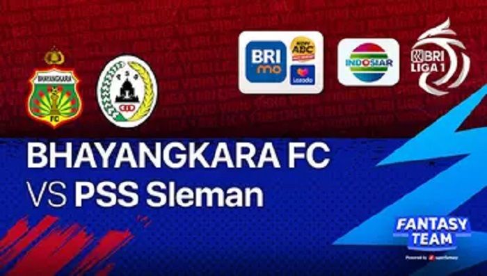 Prediksi formasi susunan pemain Bhayangkara FC vs PSS Sleman pertandingan BRI Liga 1 hari ini