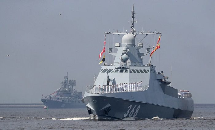 Valisy Bykov—Kapal Perang Rusia yang menembaki penjaga di Pulau Ular—telah dihancurkan dalam pertempuran di Pelabuhan Odessa, Ukraina.* 