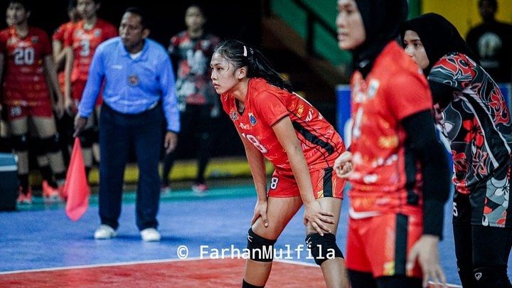 Potret Alviodita Firlyana saat Berlaga, Atlet Voli Cantik Jakarta Mandiri Popsivo Polwan di Proliga 2022/Instagram @alvioditafp