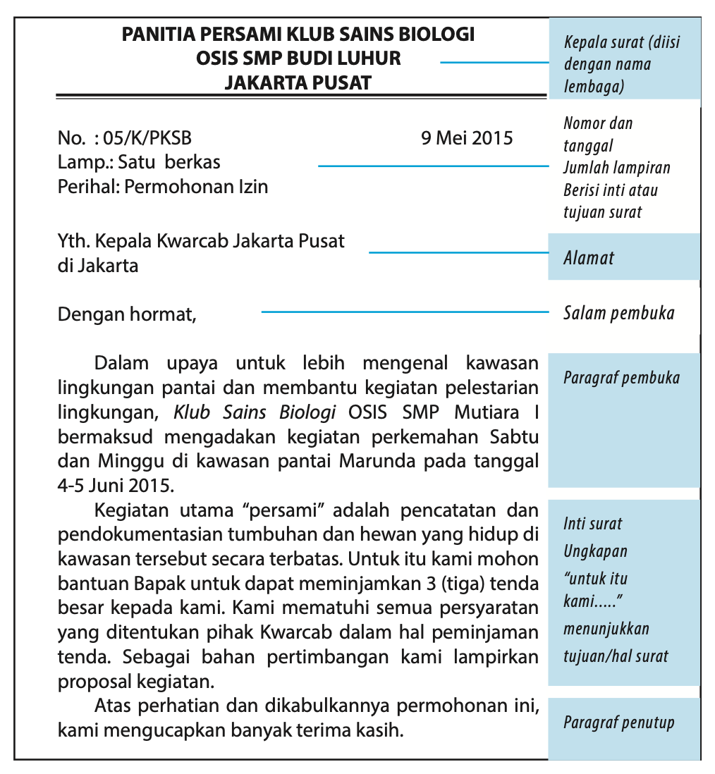 Kunci Jawaban Bahasa Indonesia Kelas 7 Halaman 256 Membandingkan Unsur Surat Pribadi dan Surat Dinas