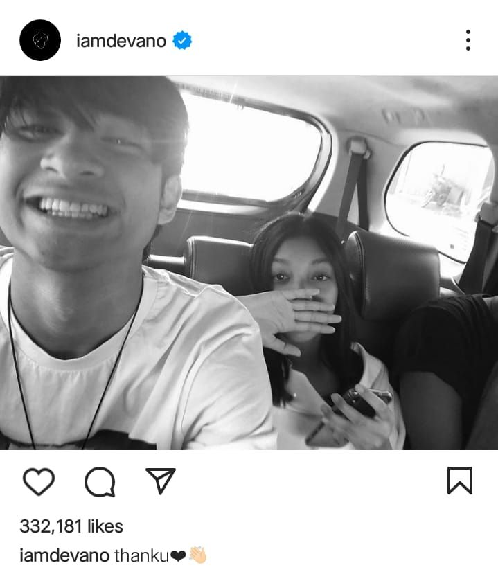 Postingan Instagram Devano Danendra Putus dengan Naura