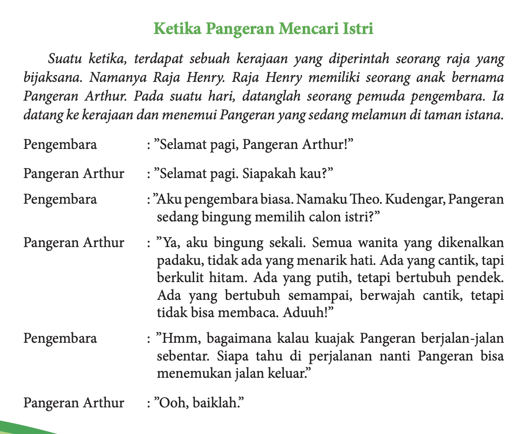 Kunci Jawaban Bahasa Indonesia Kelas 8 Halaman 207 Kegiatan 8.2 Unsur Pembangun Teks Drama 