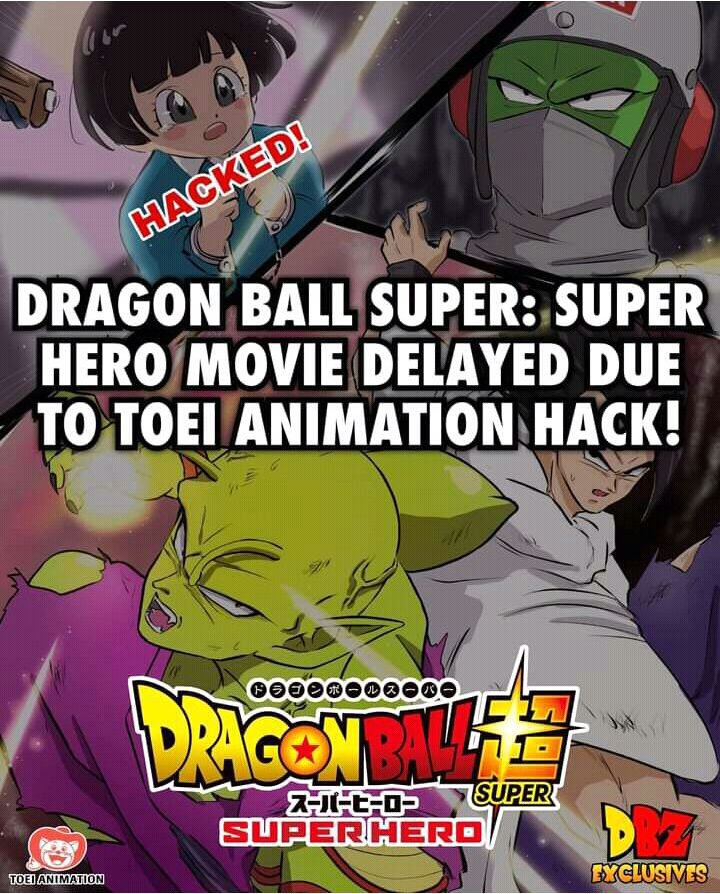 Movie Dragon Ball Super: Super Hero Premiere Ditunda Tanpa Batas Waktu Akibat Toei Animation di Hack