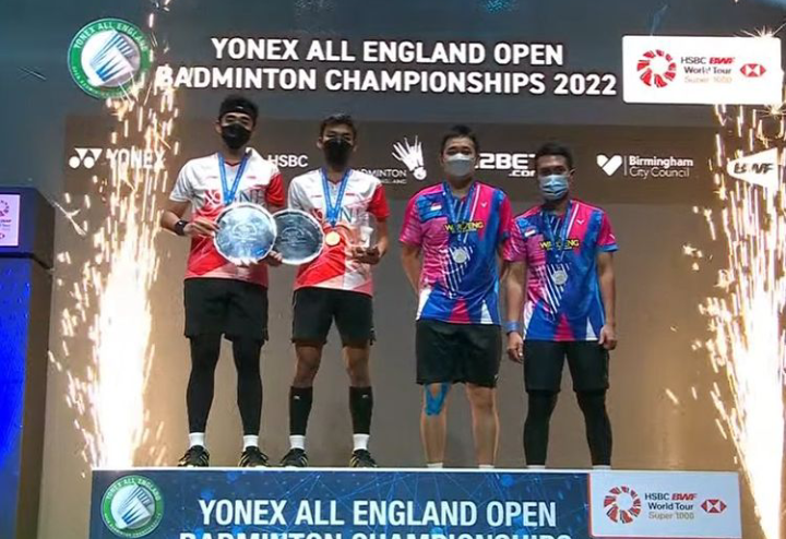 Bagas Maulana-Shohibul Fikri sabet juara All England Open 2022