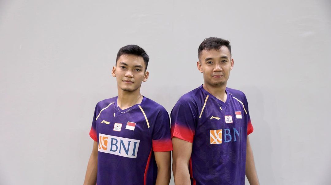 Muhammad Shohibul Fikri/Bagas Maulana maju ke babak kedua Spain Masters 2023 setelah mengalahkan Supak Jomkoh/Kittinupong Kedren (Thailand), 21-13, 18-21, 21-15, Rabu, 29 Maret 2023 dini hari WIB.*