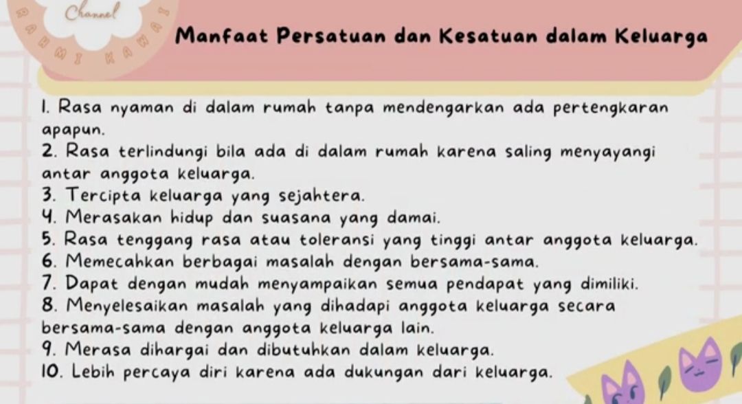 Kenapa Kita Harus Menerapkan Sikap Mengutamakan Persatuan dan Kesatuan di Rumah? Kunci Jawaban Kelas 5 SD - Portal Purwokerto