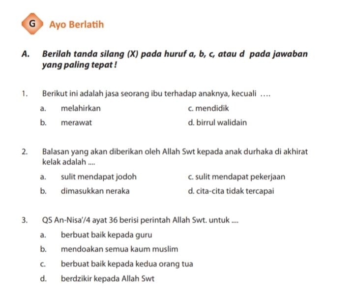 Kunci Jawaban PAI Kelas 8 SMP MTs Halaman 171 Terbaru 2022, Hormat Pada ...