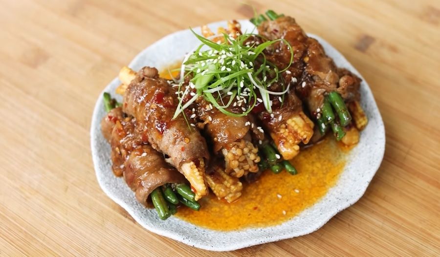 Resep Menu Buka Puasa Mudah, Beef Enoki Vegetables Roll Khas Jepang, Ini Cara Membuatnya
