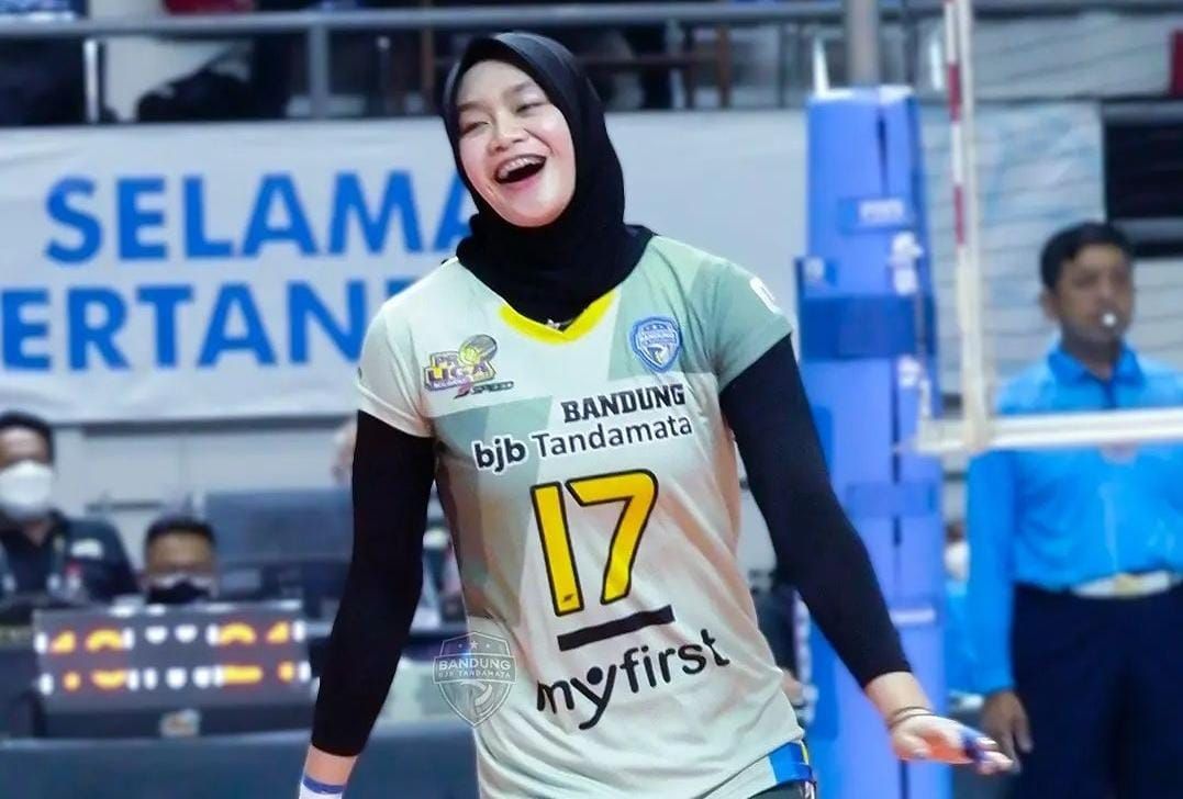 7 Potret Wilda Nurfadhilah Berlaga, Atlet Timnas Voli Putri SEA Games 2021 Ini Sering Kejepret Berpose Imut