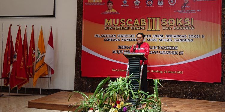 Ketua Depicab SOKSI Kabupaten Bandung, Firman B. Sumantri