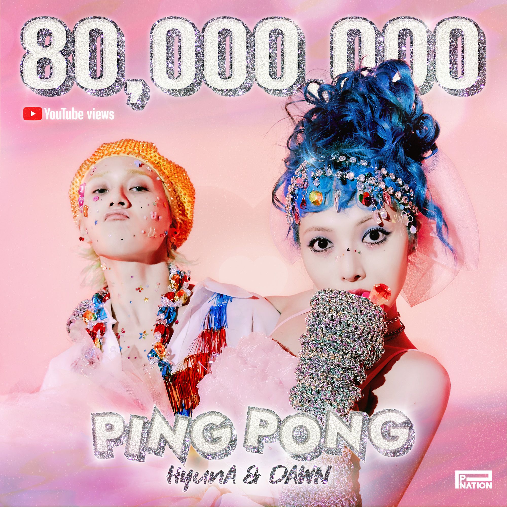 ‘Ping Pong’ telah mencapai 80 juta penayangan di YouTube 
