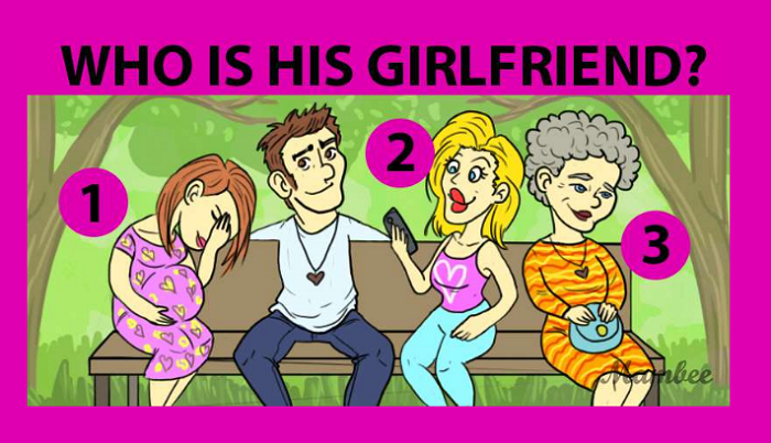 Kali ini tes psikologi akan mengungkapkan soal logika dengan menebak mana yang merupakan pacar pria di gambar. 