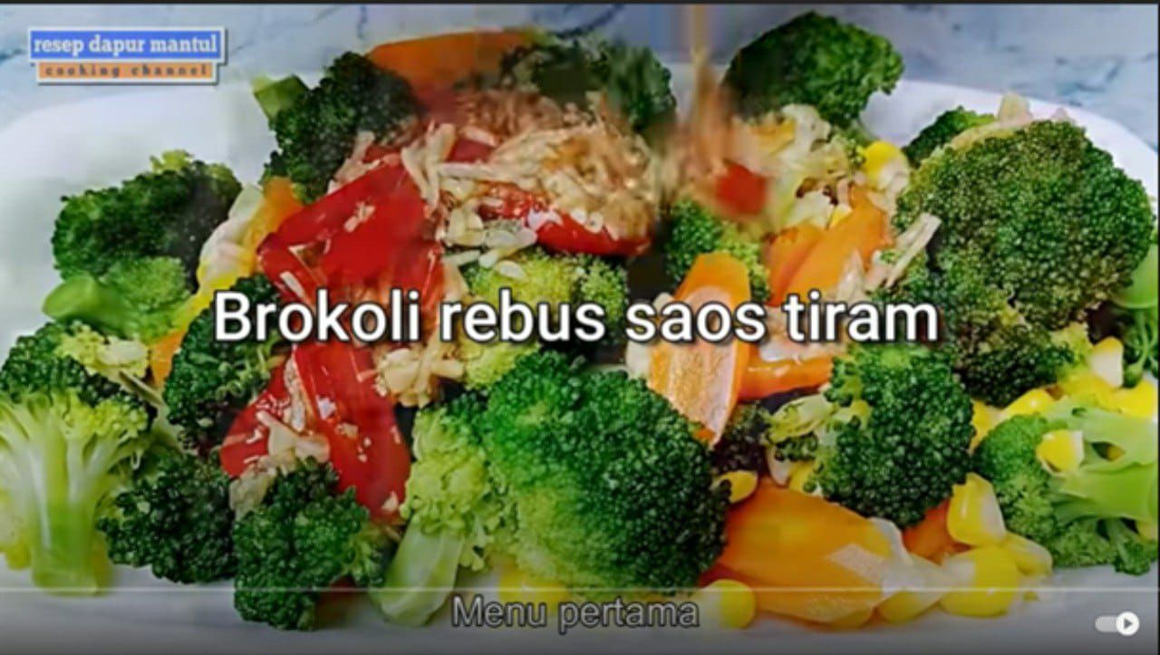 Resep masakan brokoli rebus saos tiram