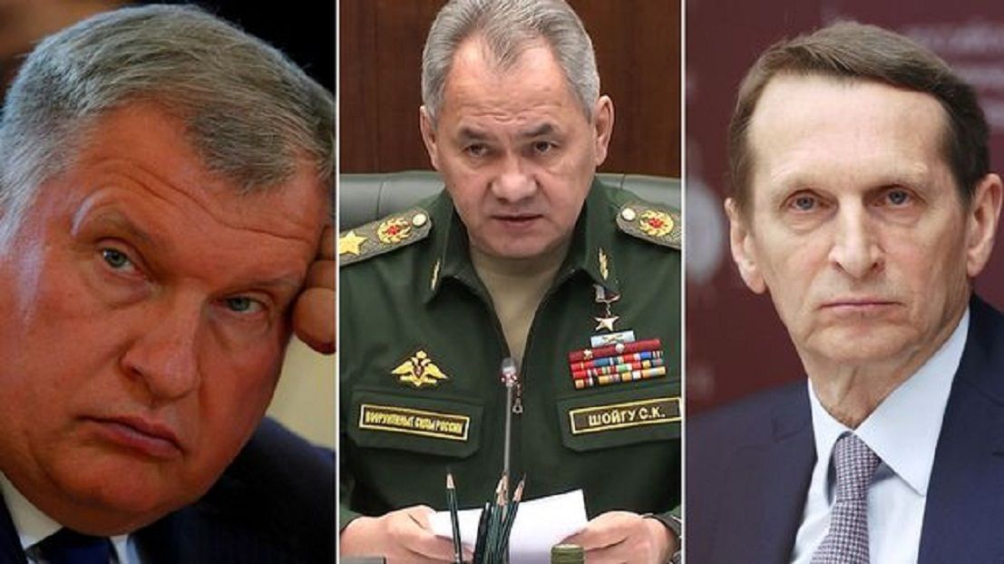Igor Sechin, Menteri Pertahanan Rusia Sergei Shoigu dan Sergei Naryshkin dikatakan sebagai sekutu dekat Putin./  