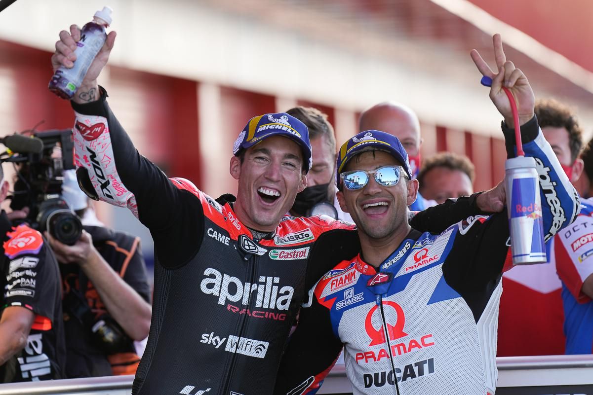 Jorge Martin dan Aleix Espargaro di MotoGP Argentina 2022