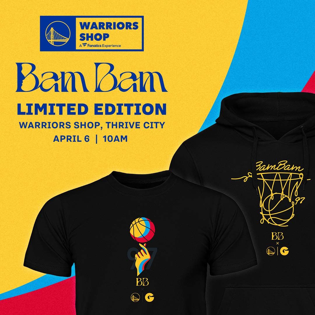 Warriors mengumumkan kolaborasi merchandise edisi terbatas dengan BamBam
