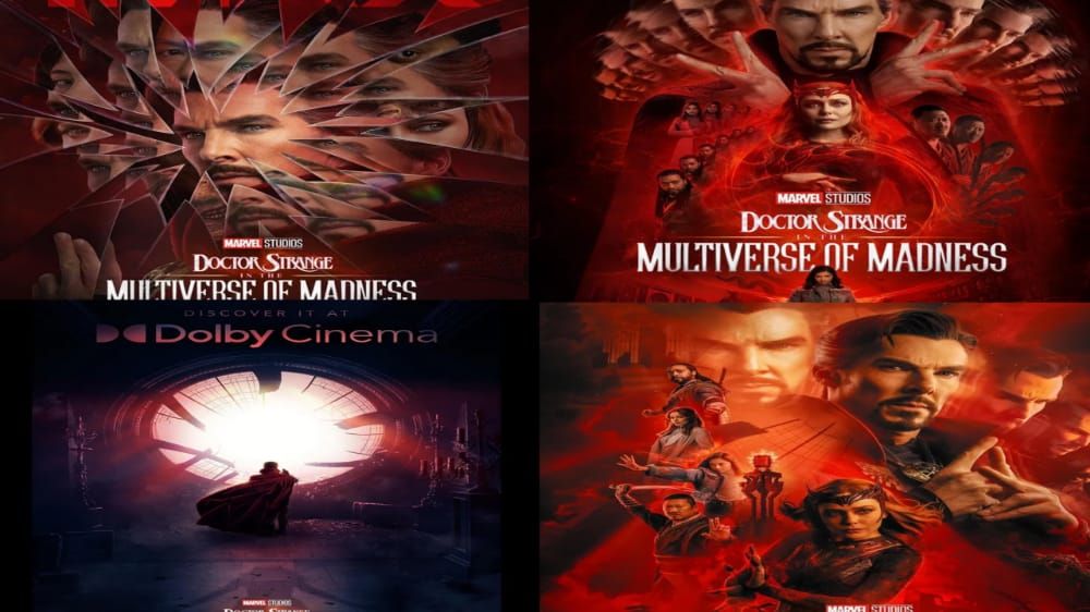 Poster Doctor Strange in the Multiverse of Madness terbaru untuk penayangan di IMAX, Screen X, Dolby Cinema dan reald3d