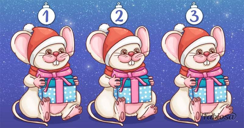 Coba temukan perbedaan di antara tiga tikus pada gambar tes IQ kali ini untuk membuktikan bahwa kamu cerdas. 