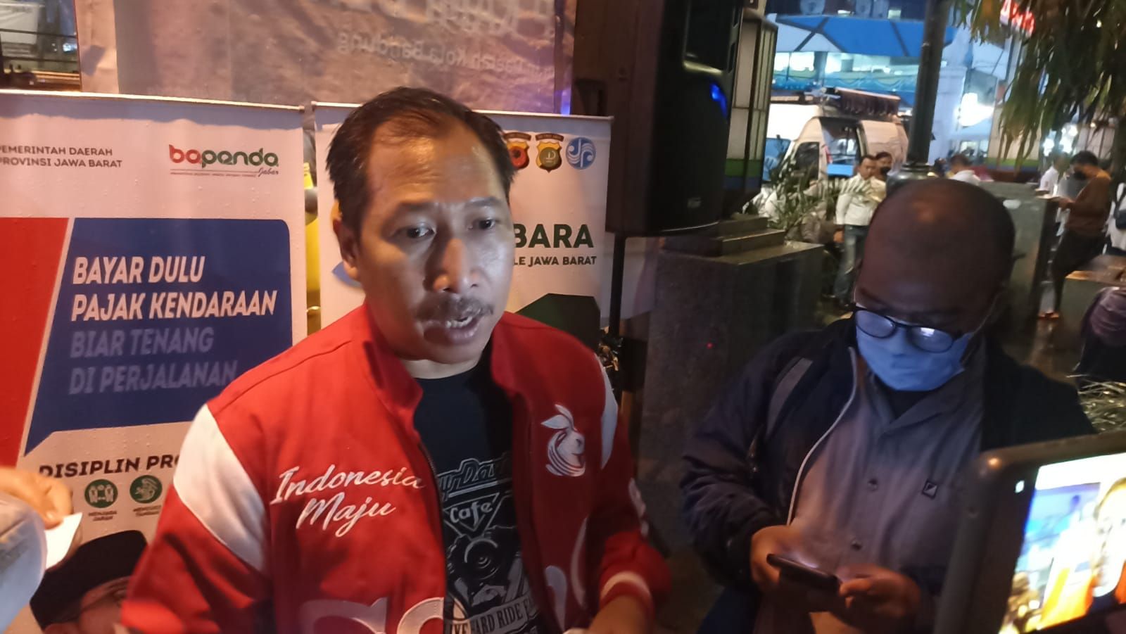 Kepala Bapenda Jabar, Dedi Taufik saat ditemui di acara Ngabuburit Sambil Bayar Pajak di Alun-alun Bandung, Sabtu 9 April 2022.