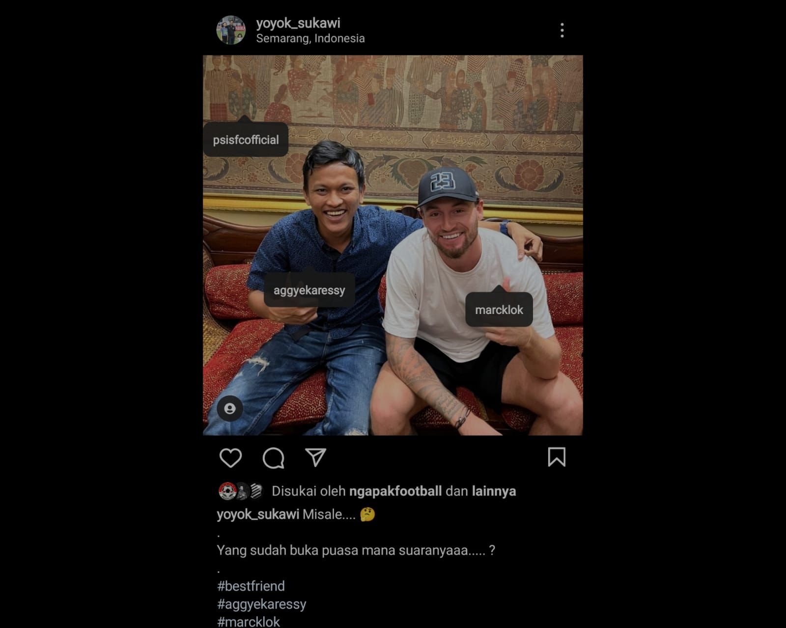 Yoyok Sukawi Upload Foto Marc Klok, Kode Bakal Diboyong ke PSIS Semarang dan Dibajak dari Persib Bandung? 
