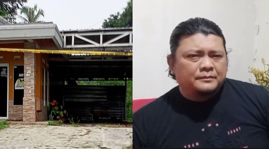 Rumah pembunuhan di Jalancagak, Subang, dan Fredy Sudaryanto, salah seorang pemerhati kasus ini.