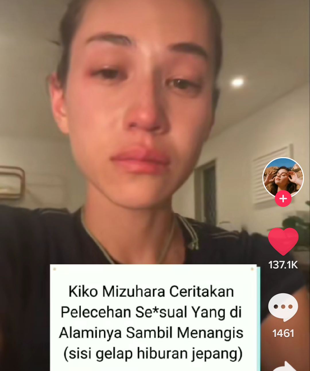Kiko Mizukawa saat live Instagram