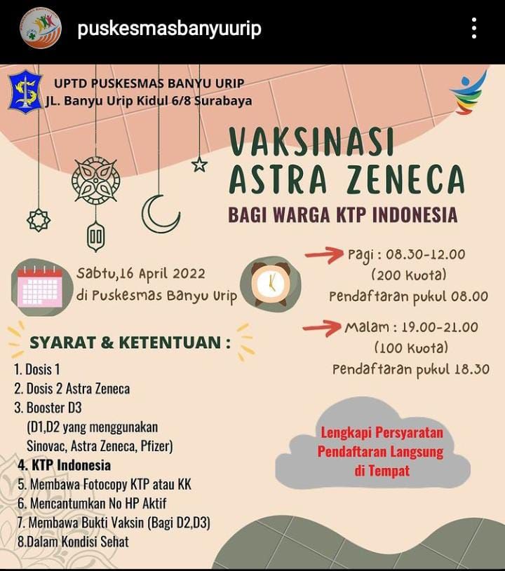 Info vaksin di Surabaya