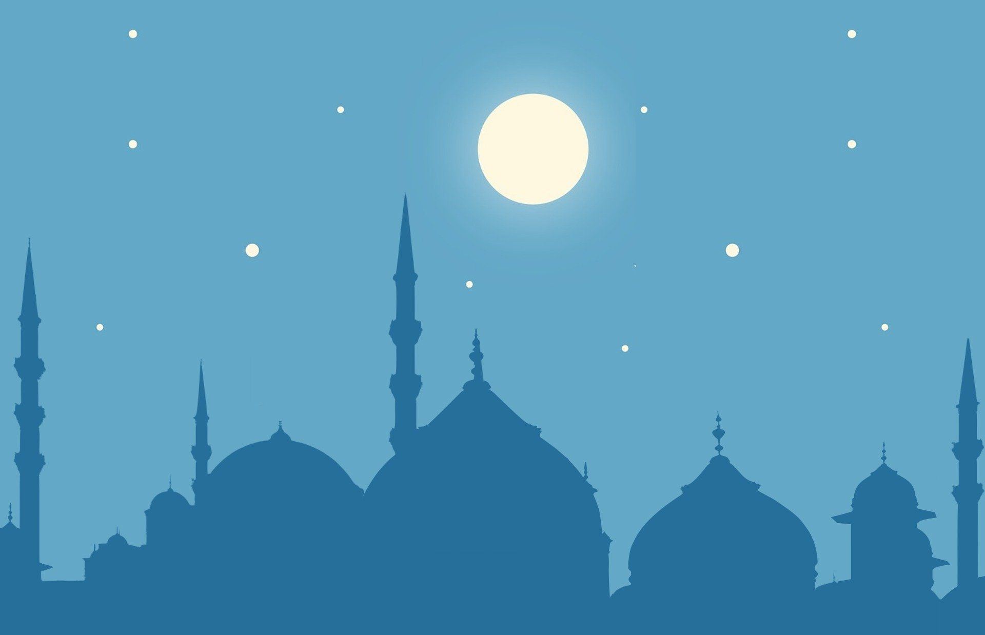 Ilustrasi naskah khutbah Jumat tentang Ramadhan telah meninggalkan kita, umat Islam di bulan Syawal.