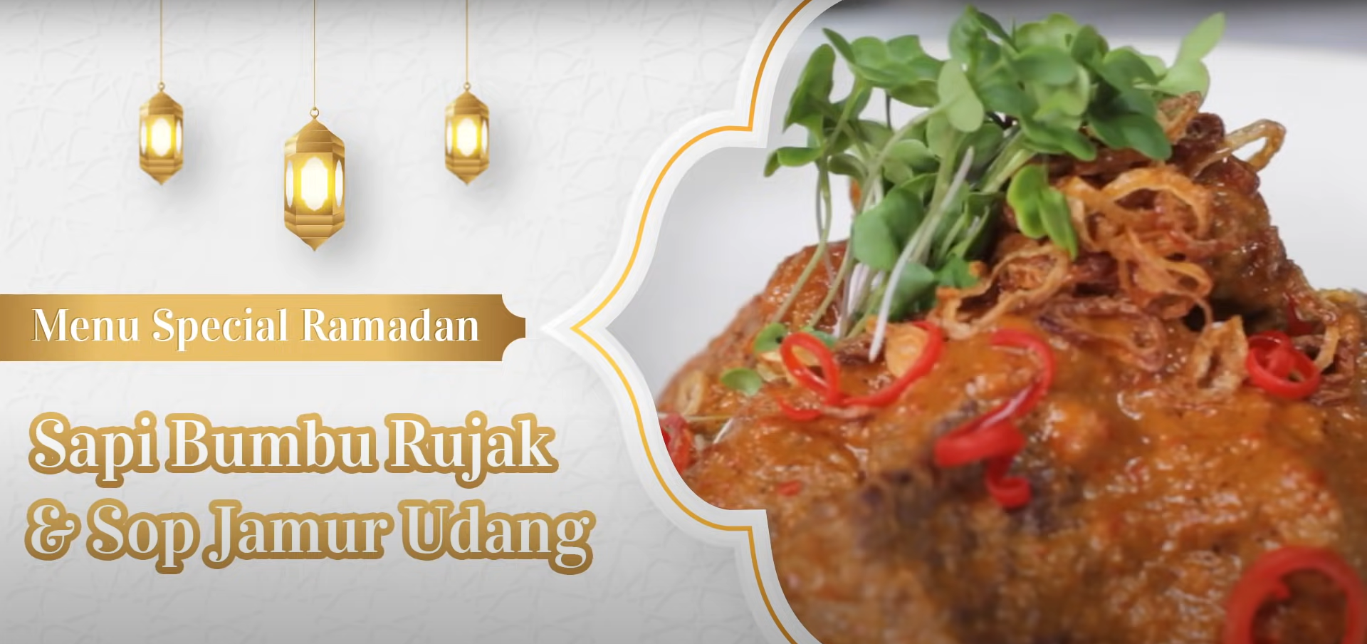 Resep Sapi Bumbu Rujak dan Sop Udang Jamur Ala Chef Juna, Cocok Untuk Pilihan Menu Berbuka dan Sahur