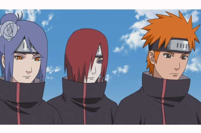 Konan dan Nagato di Naruto.