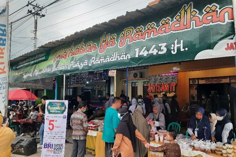 Suasana Bazar Ramadhan UMKM Wijayakusuma Sejati Desa Jatisawit, Bumiayu.