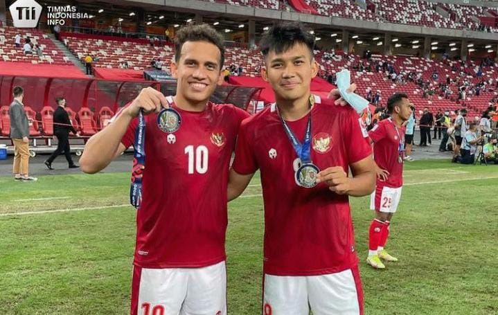 Dua pemain timnas Indonesia, Egy Maulana Vikri dan Witan Sulaeman./IG @timnasindonesiainfo