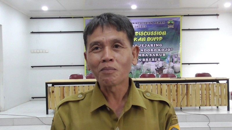 Kepala Dinas Peternakan dan Kesehatan Hewan Kabupaten Brebes Ismu Subroto. 