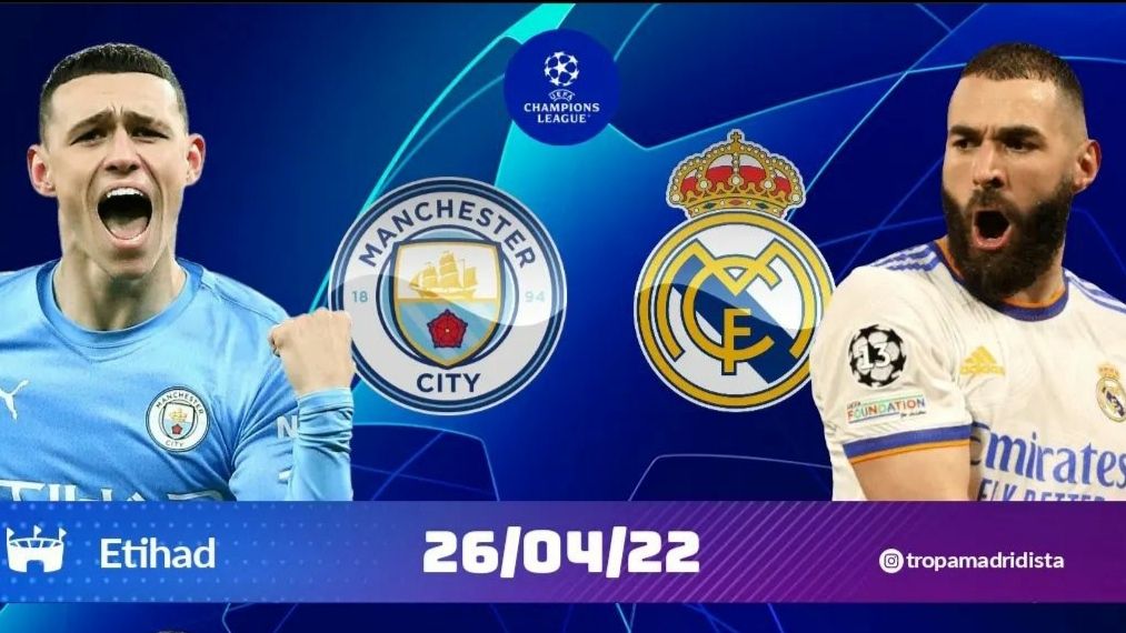 Man City Vs Real Madrid : Link Live Streaming, Prediksi Skor, Line Up, Leg Pertama Semifinal Liga Champions - Portal Magetan