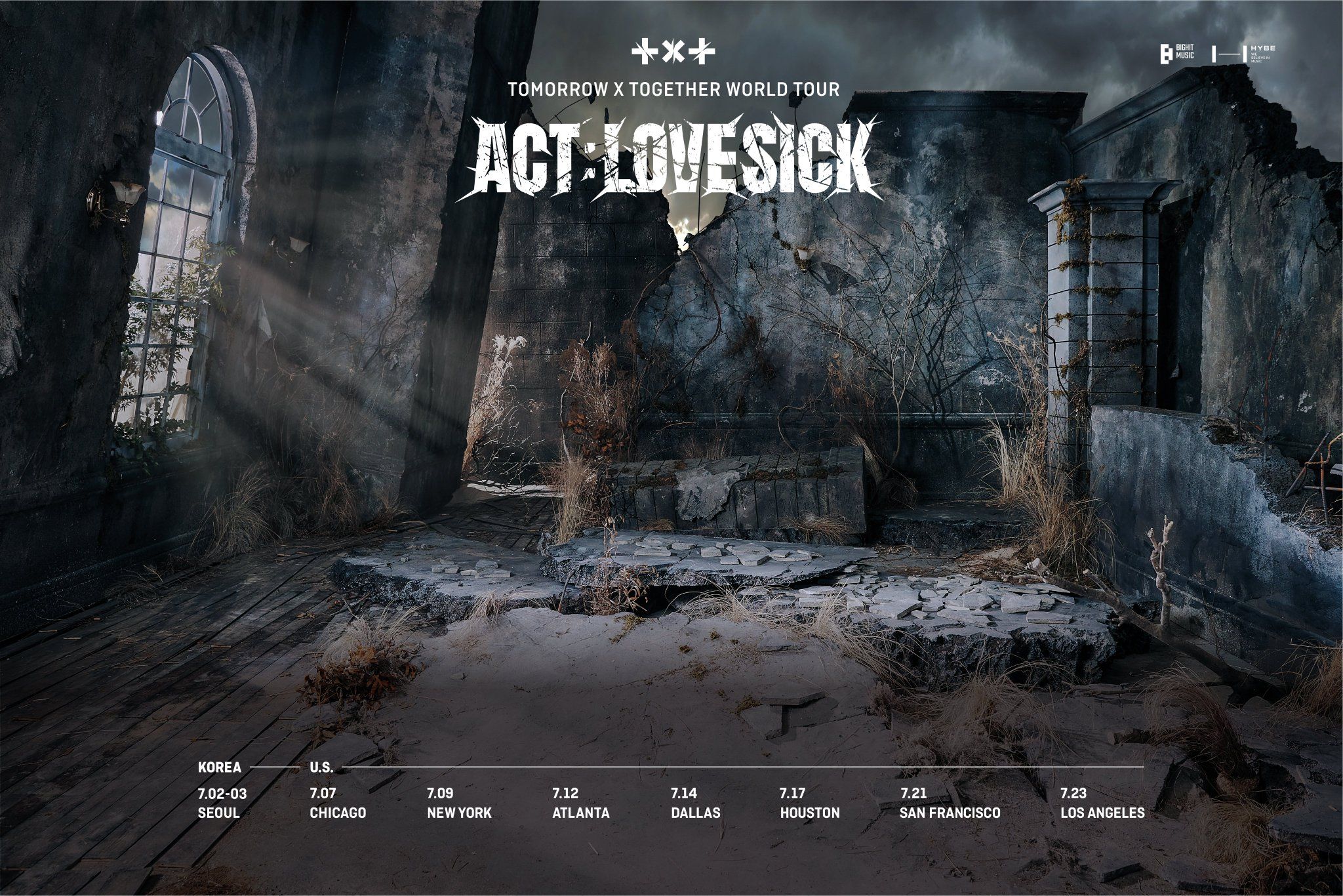 TXT Mengumumkan Tanggal Dan Kota Untuk Tur Dunia Pertama 'ACT : LOVE SICK'
